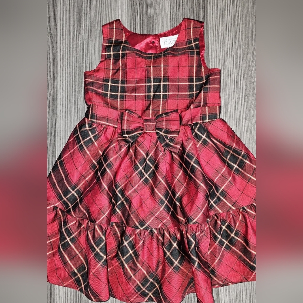 The Childrens Place 4T Toddler Girls Festive Holiday Christmas Dress